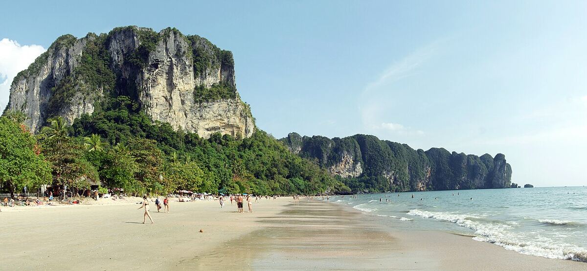 Ao Nang beach and the surrounding karst headlands